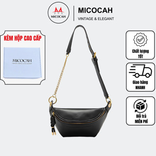 Túi MICOCAH + Hộp Quà ( Túi Xách Nữ Đeo Chéo Đeo Bụng Chính Hãng MICOCAH Phong Cách Da Cao Cấp MC09)