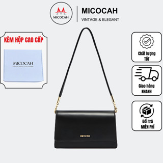 Túi MICOCAH + Hộp Quà (Túi Xách Nữ Chính Hãng MICOCAH Đeo Chéo Đeo Vai 2 Ngăn Chất Da Cao Cấp MC21)
