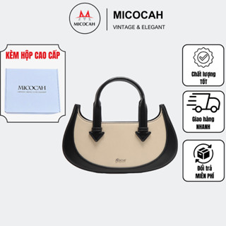  Túi MICOCAH + Hộp Quà  Túi Xách Nữ Đeo Chéo Kẹp Nách  MICOCAH Phối Màu Da Cao Cấp Cực Đẹp MC203  