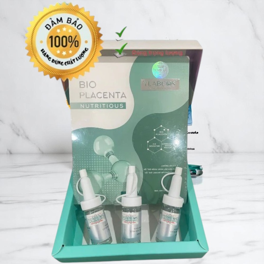 Huyết thanh siêu phục hồi Bio Placenta Ylabcos Dr Lacir hộp 3 ống