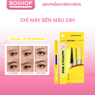 Chì Kẻ Lông Mày 2 Đầu LEMONADE Want It Got It Kẻ Lông Mày Siêu Mảnh Lâu Trôi 4g