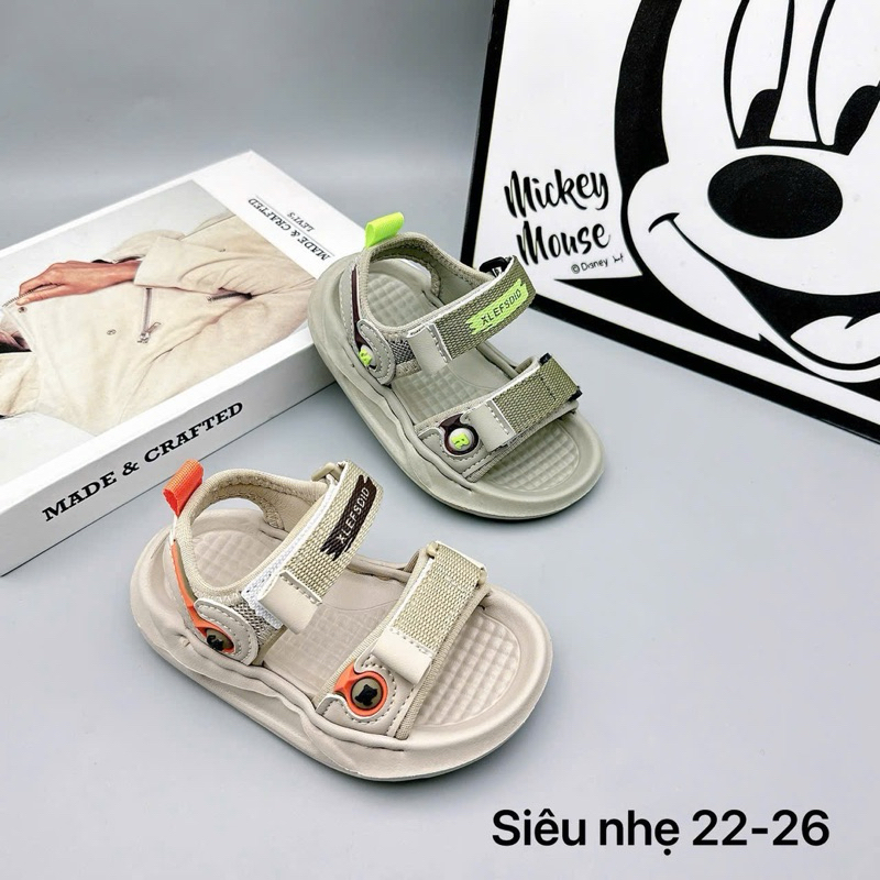 Dép sandal, bitis cho bé trai đế cao su mềm êm nhẹ size 22-26