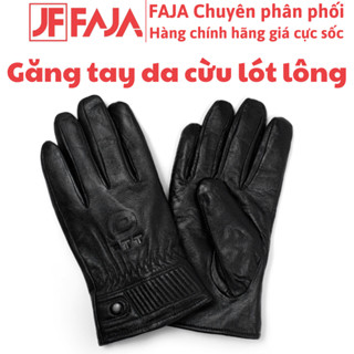  Găng tay da cừu lót lông nam FTT Leather bền bỉ giữ nhiệt tốt cam kết da thật GT02BL 
