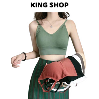 Combo 3 Áo Bra Len Tăm Khoét Lưng Chữ U - Kèm Mút Đệm Mỏng King Shop B-367