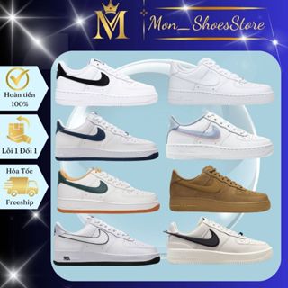 [ Big Sale 50%] Giày  AF1 Trắng , giày nam nữ AF1 ALL White, Low Beige Green Gum bản Chuẩn