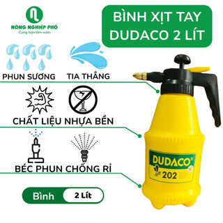 Bình Xịt Tưới Cây Phun Sương Dudaco Nông Nghiệp Phố, Bình Tưới Cây Mini 2 Lít, Bảo Hành 1 Đổi 1
