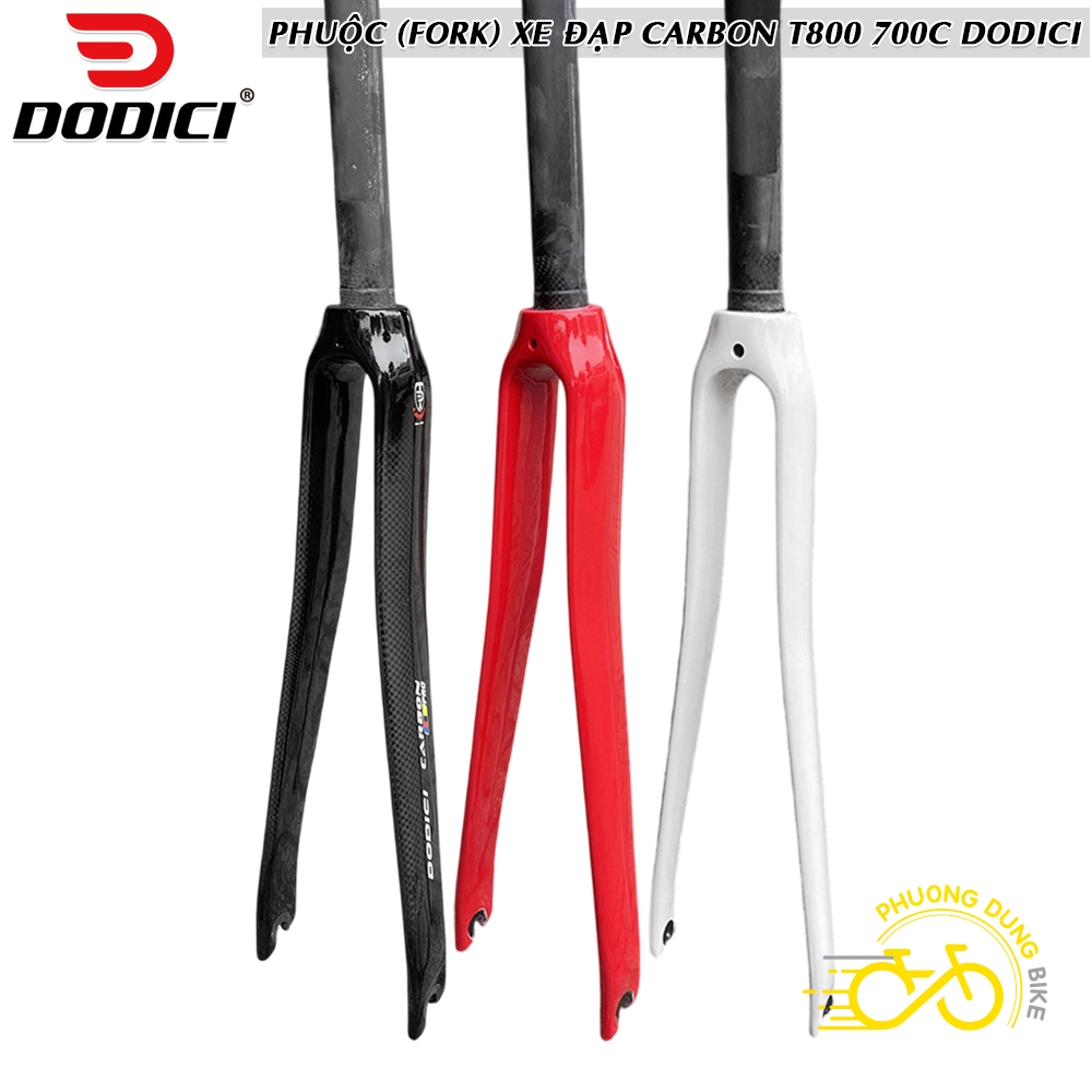 Phuộc (Fork) xe đạp đua Carbon T800 DODICI 700C