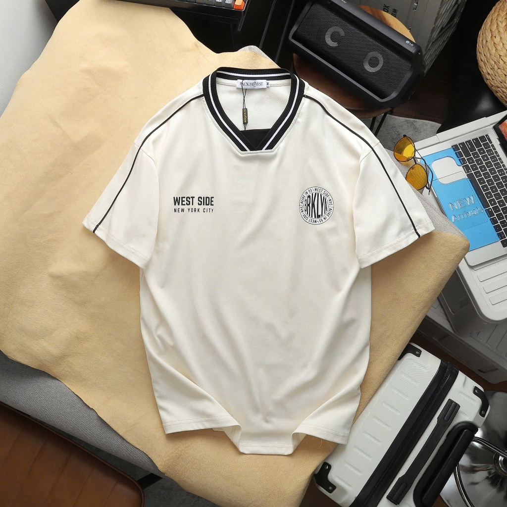 Áo thun Nam cổ tròn  UNISEX West Chất liệu cotton size 95kg -FORMEN SHOP