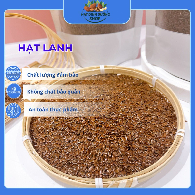 500Gr Hạt lanh nâu Nguyên Chất
