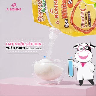 [MUA 6 TẶNG QUÀ] Muối Tắm Spa Tẩy Tế Bào Chết Trắng Da Mờ Thâm A Bonne' Dạng Gói Có Vòi 350g