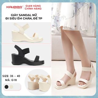 Kaleea G18 - Giày Cao Gót Đế Xuồng Quai Chun Đi Êm Hack Dáng Độn Cao 7P