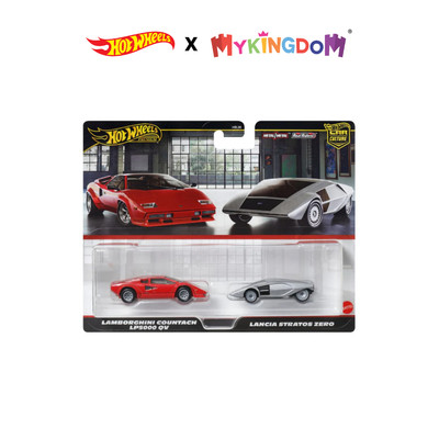 Đồ Chơi Mô Hình Bộ Đôi Siêu Xe Premiums Lancia Stratos Zero HOT WHEELS JBL02/HBL96