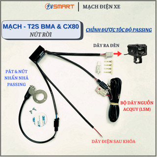 TV09 - MẠCH T2S BMA, MẠCH ĐÈN TRỢ SÁNG T2S BMA NÚT RỜI (FULL ĐẦY ĐỦ PHỤ KIỆN), MẠCH CX80 NÚT RỜI