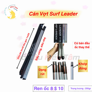  Cán vợt Carbon 2 đốt Surf Leader 2m42 siêu cứng cáp nhẹ khỏe  ốc 8 và ốc 10  