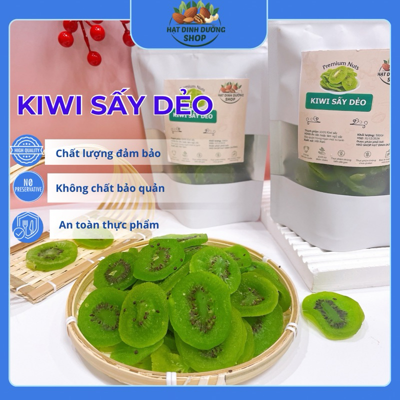 500g Kiwi Sấy Dẻo Nguyên Miếng