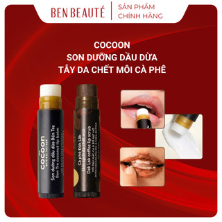  Bộ Đôi Dưỡng Môi Cocoon Son Dầu Dừa Bến Tre Tẫy Da Chết Môi Cà Phê Đak Lak 