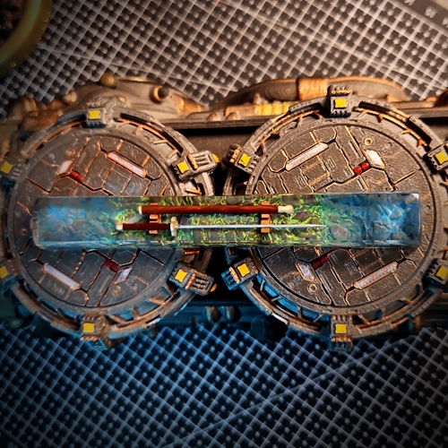 Spacebar Katana xanh, phím cách katana, kiếm katana, keycap resin, keycap artisan, keycap custom