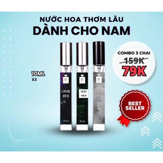   COMBO 3 CHAI 79K  Nước Hoa Cho Nam Bí Quyết Sự Tự Tin - Sexy Men Active Men Strong Men 