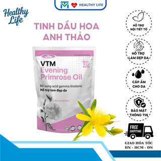  Viên uống tinh dầu hoa anh thảo VTM Evening Primrose Oil hỗ trợ cân bằng nội tiết tố 