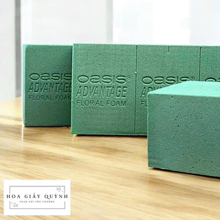  Combo 2 viên  5 viên XỐP CẮM HOA Tươi Oasis Trung loại 1  màu xanh  