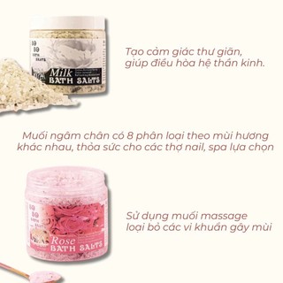 Muối ngâm chân chà gót , loại bỏ tế bào chết chân đủ vị