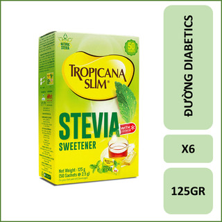   Combo-6  Đường Ăn Kiêng TropicanaSlim Stevia  125g  