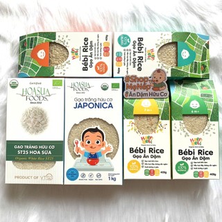 Gạo hữu cơ hoa sữa / hasa bio / biobees / happi bebi rice 6m+