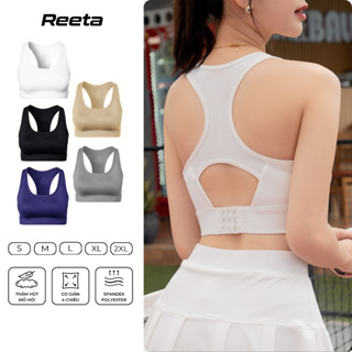  Áo lót thể thao nữ khoá gài có mút ngực Reeta tập yoga,gym chất vải co giãn,thoáng khí- A3042 