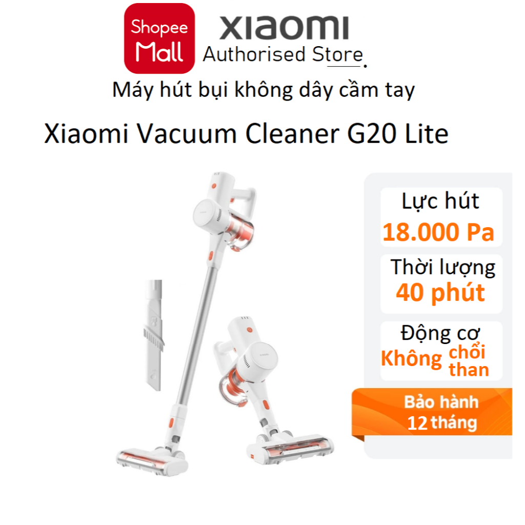 Máy hút bụi không dây Xiaomi Vacuum Cleaner G20 Lite Bản quốc tế - Hàng chính hãng