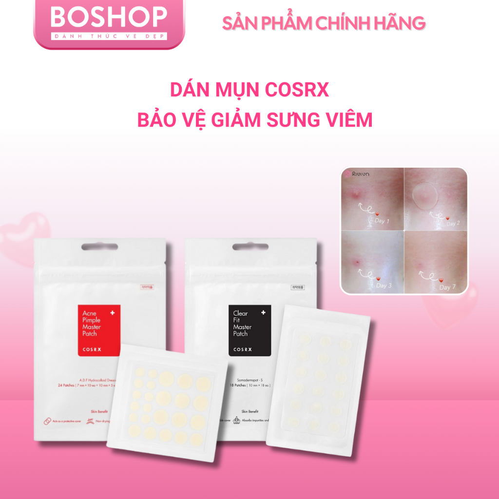 Dán Mụn Cosrx Clear Fit Master Patch 18 Miếng