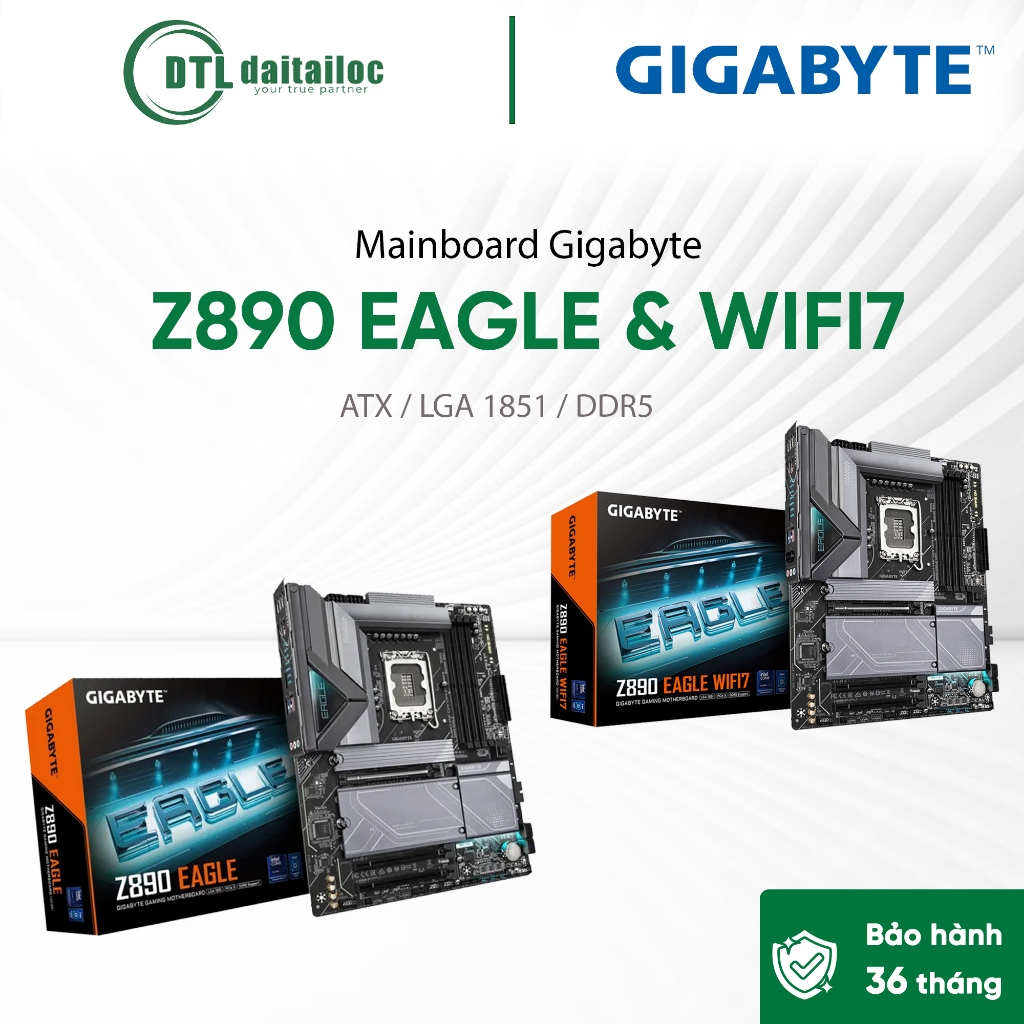 Mainboard Gigabyte Z890 EAGLE & Z890 EAGLE WIFI7 ATX / LGA 1851 / DDR5 | Chính Hãng | Bảo hành 36 th