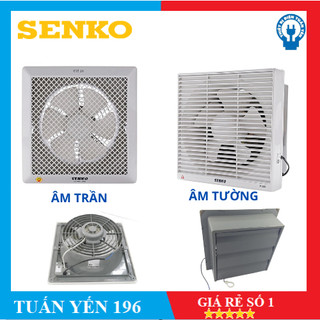 Quạt hút thông gió quạt hút âm tường/ âm trần senko h100, h150,h200,h250 hàng chính hãng