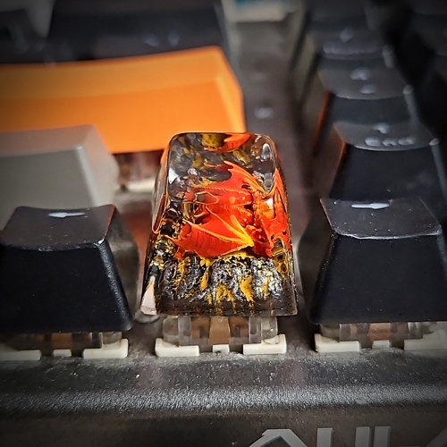 Keycap rồng wyvern đỏ, resin keycap, keycap wyvern, keycap custom, bàn phím cơ, keyboard