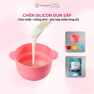 Chén đun sáp SILICON chống dính, chịu nhiệt. Dùng đun cách thủy, lò vi sóng hoặc dùng kem máy đun, dễ dàng vệ sinh