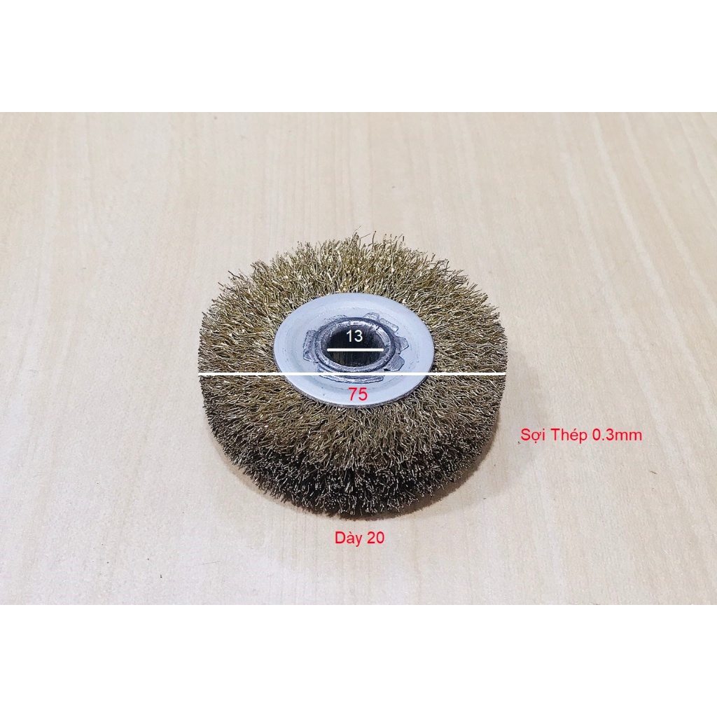 Bánh Cước Thép đánh bóng 75x20x13(0.3mm)