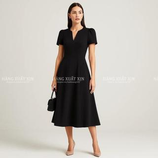 Đầm Váy Midi CeKa Tay Bồng – Thanh Lịch & Tinh Tế Dành Cho Quý Cô Hiện Đại