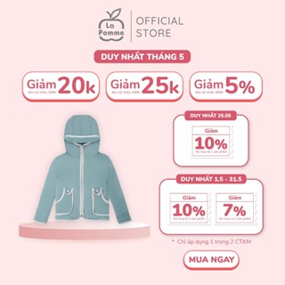 Áo khoác đa năng chống nắng La Pomme mũ lưỡi trai túi khuy