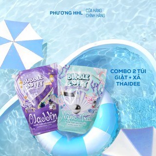  Combo 2 Túi Nước Giặt Hương Nước Hoa Bubble Soffy HHL  2 túi = 7.2KG  