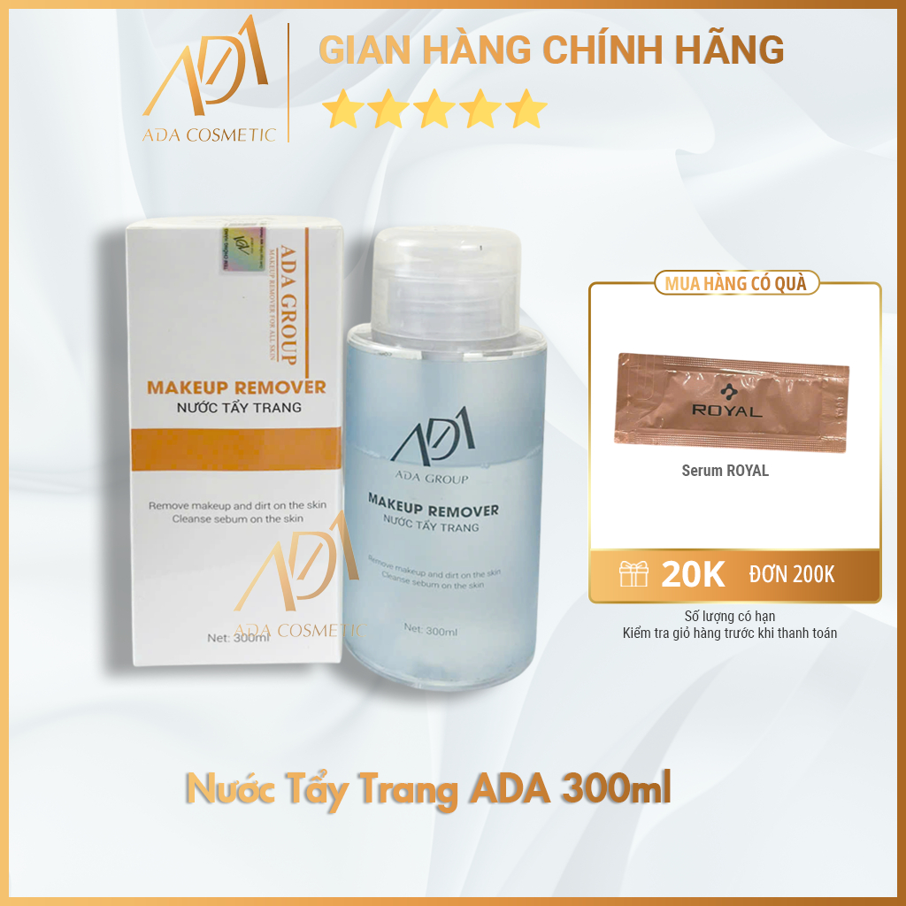 Nước Tẩy Trang ADA GROUP giúp loại bỏ lớp trang điểm, bã nhờn trên da hàng chính hãng
