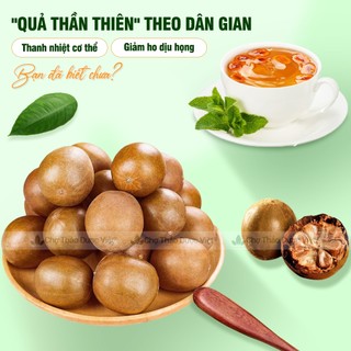 5 qủa la hán, la hán quả to, già, chắc, vị ngọt tự nhiên, nguyên liệu nấu trà thanh nhiệt, giải khát