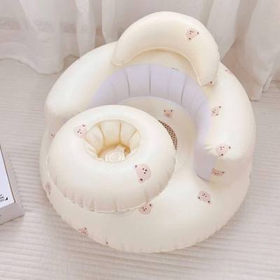 Ghế Hơi Tập Ngồi Kèm Khay Cho Bé KidAndMom,Ghế Phao Tập Ngồi Cho Bé Từ 6 Tháng Phong Cách Hàn Quốc