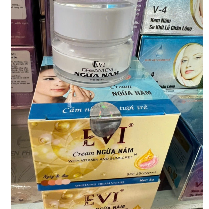 Kem ngừa nám, trắng da EVI 8g