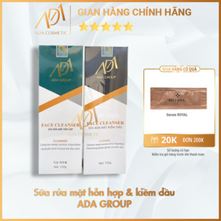  Sữa rửa mặt hỗn hợp & kiềm dầu ADA GROUP không bọt,dịu nhẹ,an toàn cho da 120g hàng chính hãng 
