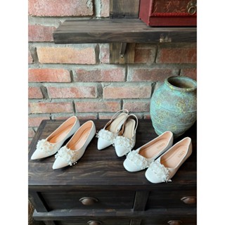  Bệt mũi nhọn,mũi vuông thời trang đính nơ hoa ngọc siêu xinh C3CD 