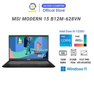 Laptop MSI Modern 15 B12M-628VN (Intel Core i5-1235U | 16GB | 512GB | Intel Iris Xe | 15.6 inch FHD | Win 11)