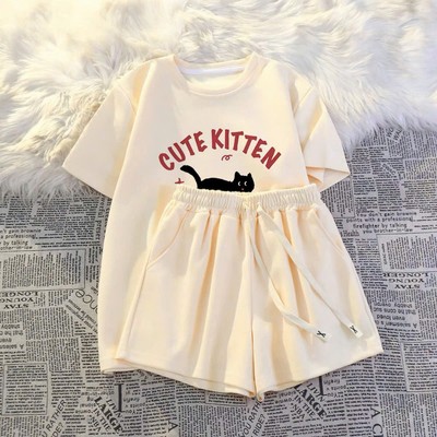 SET Bộ Quần Áo Nữ CUTEKITTEN NAD Unisex - Đồ Bộ Thể Thao Nữ Chất Cotton Mặc Đi Chơi Du Lịch Ullzang