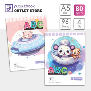 [SALE THANH LÝ ] Tập Học Sinh Vở 4 Ôly ABC GẤU FUTUREBOOK 96 trang ( Cả bìa) kích thước A5 80gsm