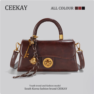  🌼Có Sẵn🌼Túi xách nữ CEEKAY  Full Hộp+Túi  Charm lục lạc đi làm cổ điển chính hãng cao cấp sang trọng túi đeo chéo quà 