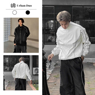 Áo Khoác Dù Nam Nữ, Áo Khoác Gió Chống Nắng 2 Lớp Phối Viền Mí Trơn Đơn Giản Unisex URBAN DUO