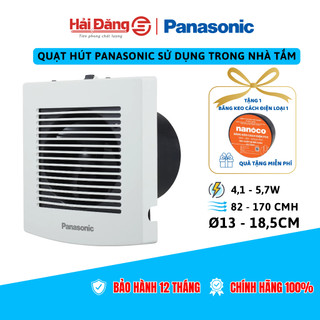  Quạt hút Panasonic sử dụng cho nhà tắm khoét lỗ tròn 